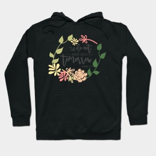 do not worry Bible Verse beautiful flower wreath Calligraphy Hoodie